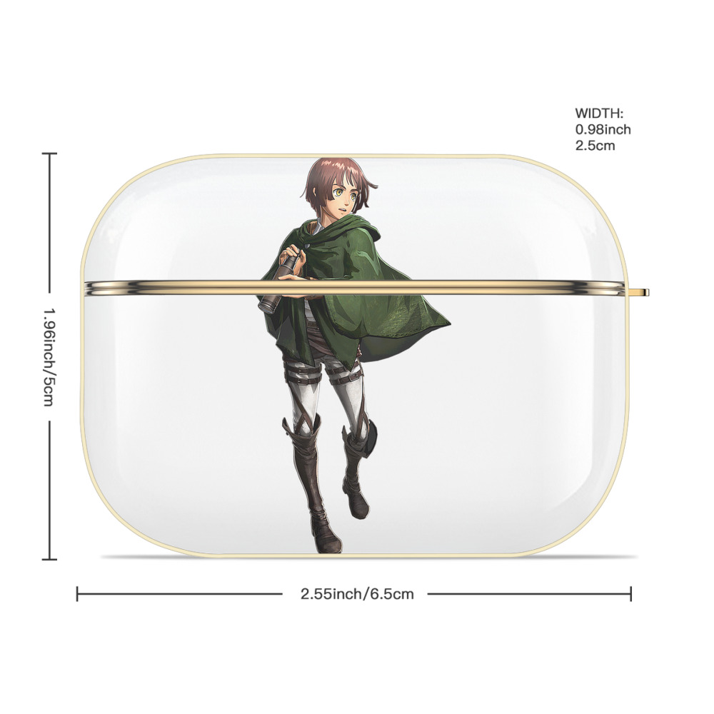 進撃の巨人 Attack on Titan 【AirPods Pro用】ハードシェル保護ケース｜耐衝撃・防指紋・カラビナ付き商品仕様