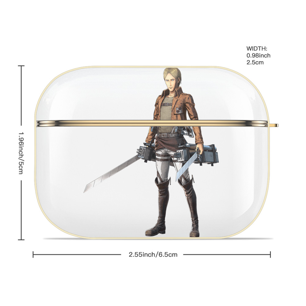 進撃の巨人 Attack on Titan 【AirPods Pro用】ハードシェル保護ケース｜耐衝撃・防指紋・カラビナ付き商品仕様