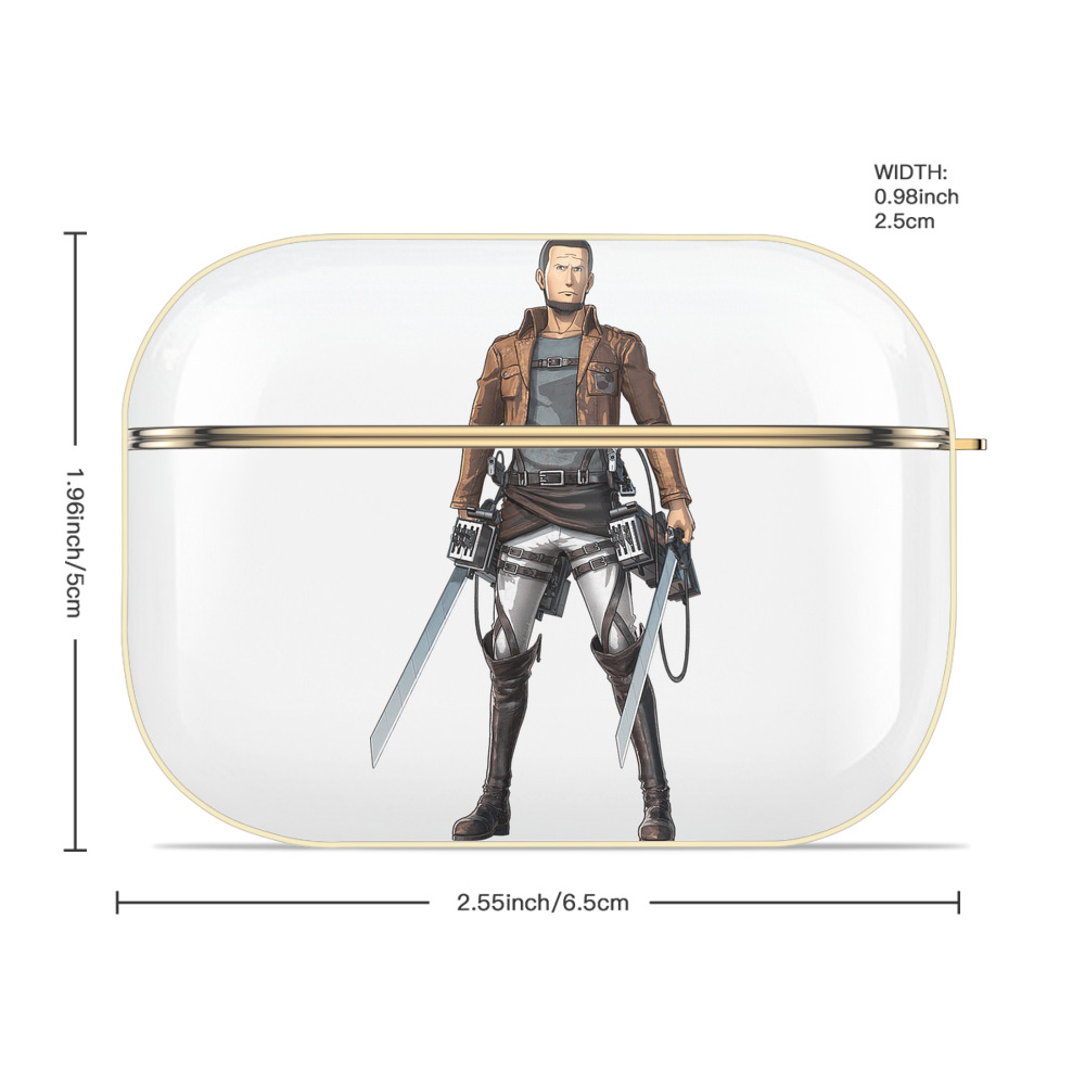進撃の巨人 Attack on Titan 【AirPods Pro用】ハードシェル保護ケース｜耐衝撃・防指紋・カラビナ付き商品仕様