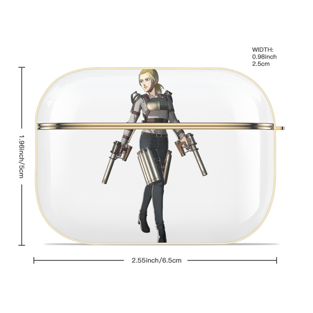 進撃の巨人 Attack on Titan 【AirPods Pro用】ハードシェル保護ケース｜耐衝撃・防指紋・カラビナ付き商品仕様
