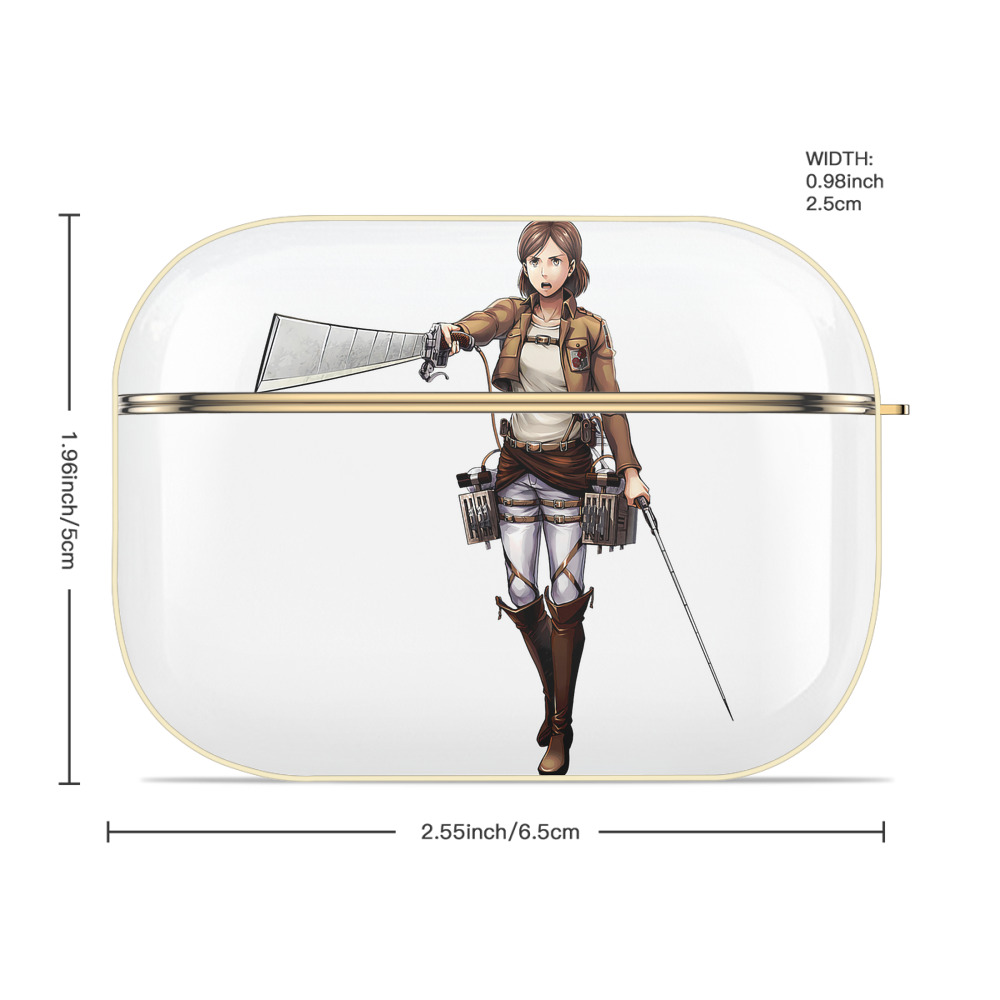 進撃の巨人 Attack on Titan 【AirPods Pro用】ハードシェル保護ケース｜耐衝撃・防指紋・カラビナ付き商品仕様