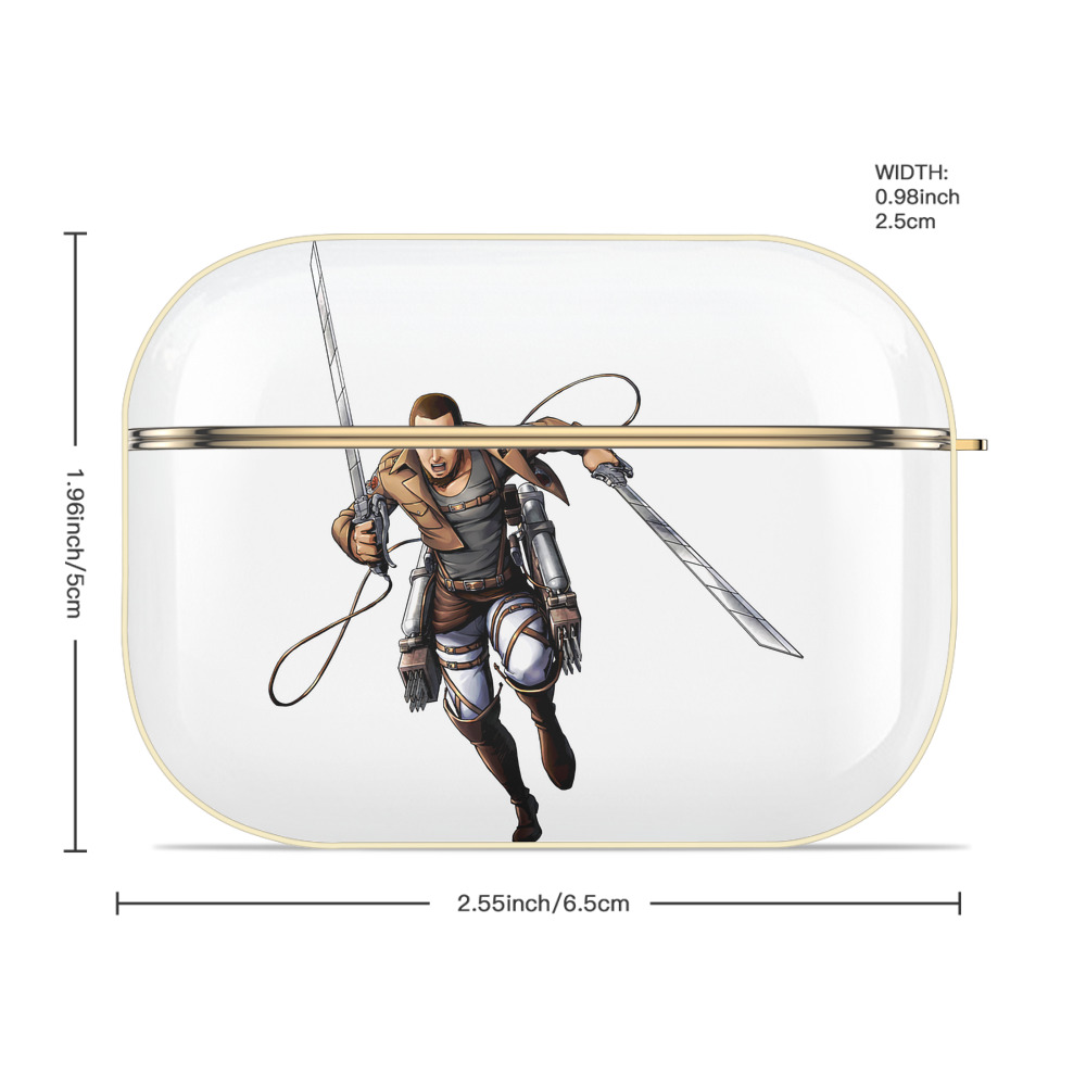 進撃の巨人 Attack on Titan 【AirPods Pro用】ハードシェル保護ケース｜耐衝撃・防指紋・カラビナ付き商品仕様