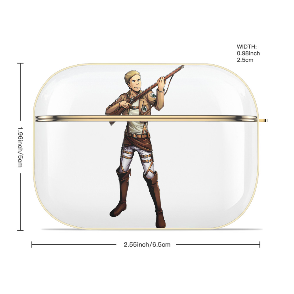 進撃の巨人 Attack on Titan 【AirPods Pro用】ハードシェル保護ケース｜耐衝撃・防指紋・カラビナ付き商品仕様