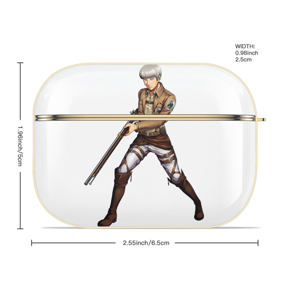 進撃の巨人 Attack on Titan 【AirPods Pro用】ハードシェル保護ケース｜耐衝撃・防指紋・カラビナ付き商品仕様