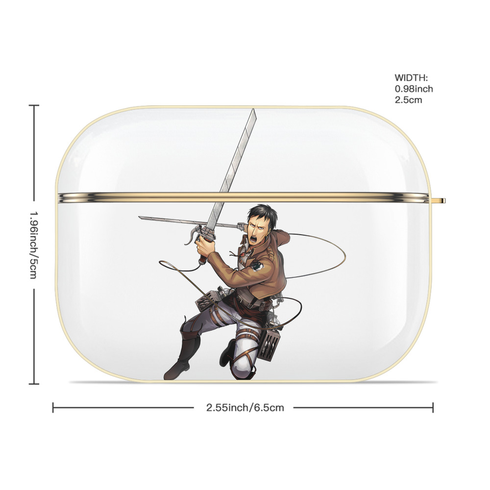 進撃の巨人 Attack on Titan 【AirPods Pro用】ハードシェル保護ケース｜耐衝撃・防指紋・カラビナ付き商品仕様