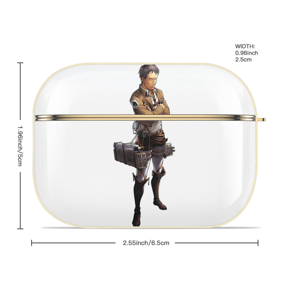 進撃の巨人 Attack on Titan 【AirPods Pro用】ハードシェル保護ケース｜耐衝撃・防指紋・カラビナ付き商品仕様