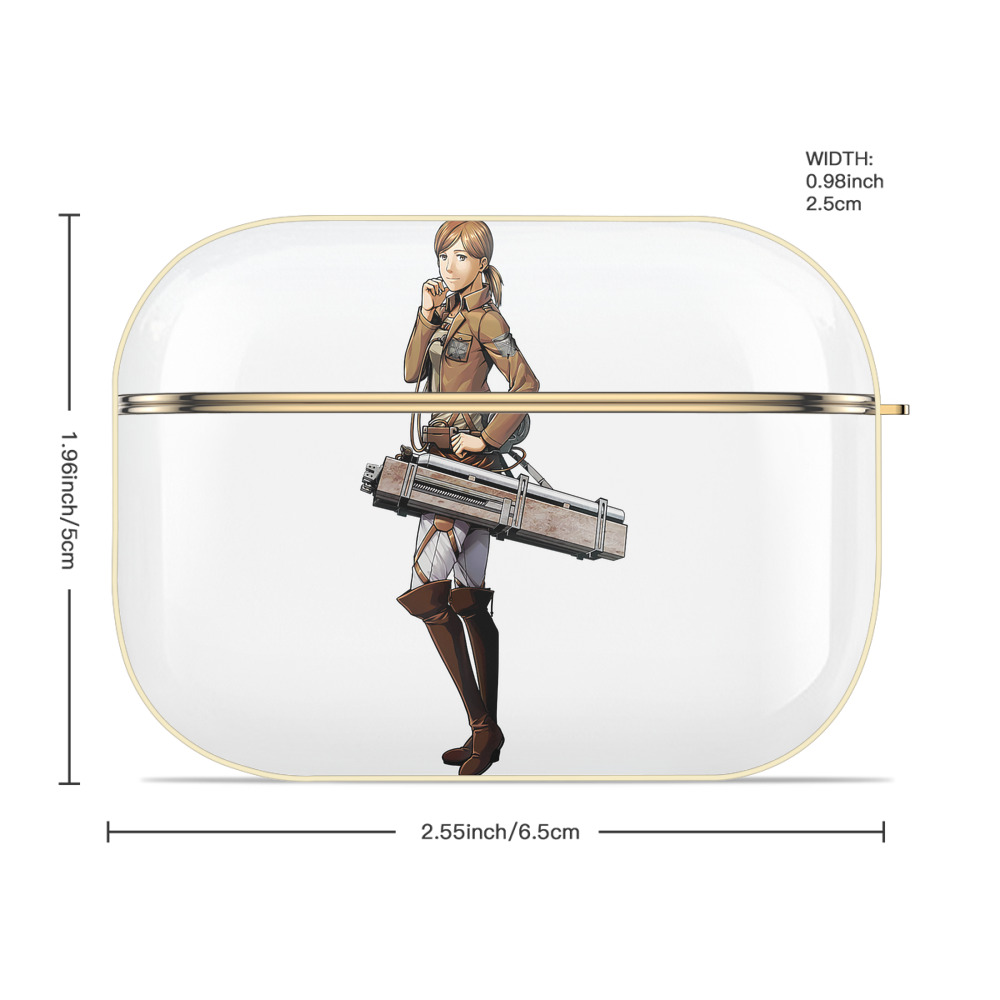 進撃の巨人 Attack on Titan 【AirPods Pro用】ハードシェル保護ケース｜耐衝撃・防指紋・カラビナ付き商品仕様
