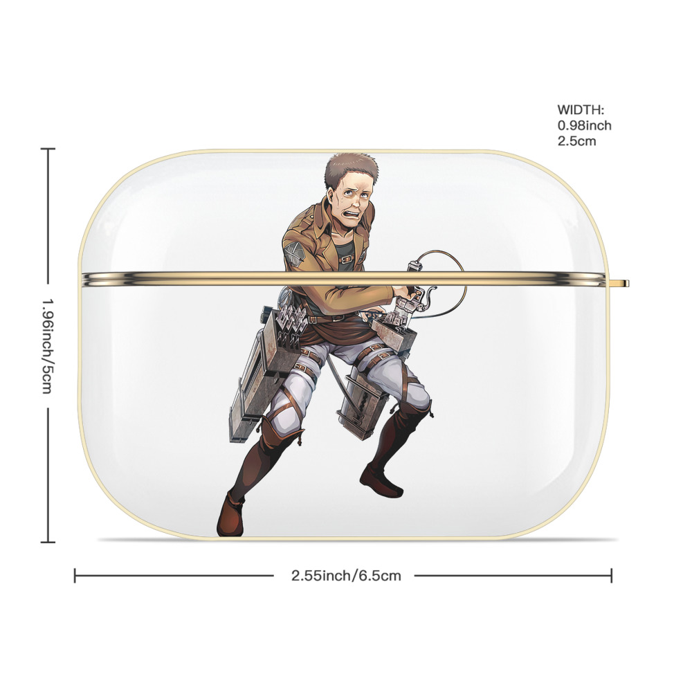 進撃の巨人 Attack on Titan 【AirPods Pro用】ハードシェル保護ケース｜耐衝撃・防指紋・カラビナ付き商品仕様