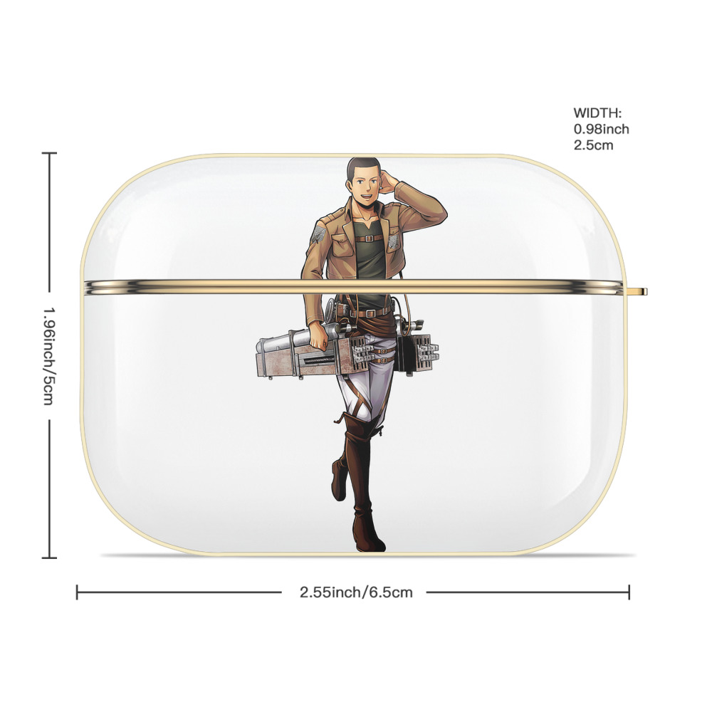進撃の巨人 Attack on Titan 【AirPods Pro用】ハードシェル保護ケース｜耐衝撃・防指紋・カラビナ付き商品仕様