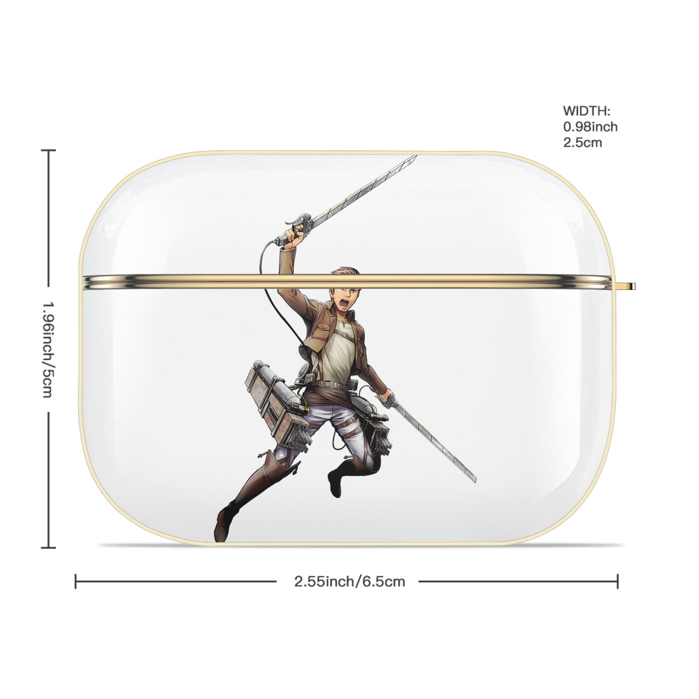 進撃の巨人 Attack on Titan 【AirPods Pro用】ハードシェル保護ケース｜耐衝撃・防指紋・カラビナ付き商品仕様