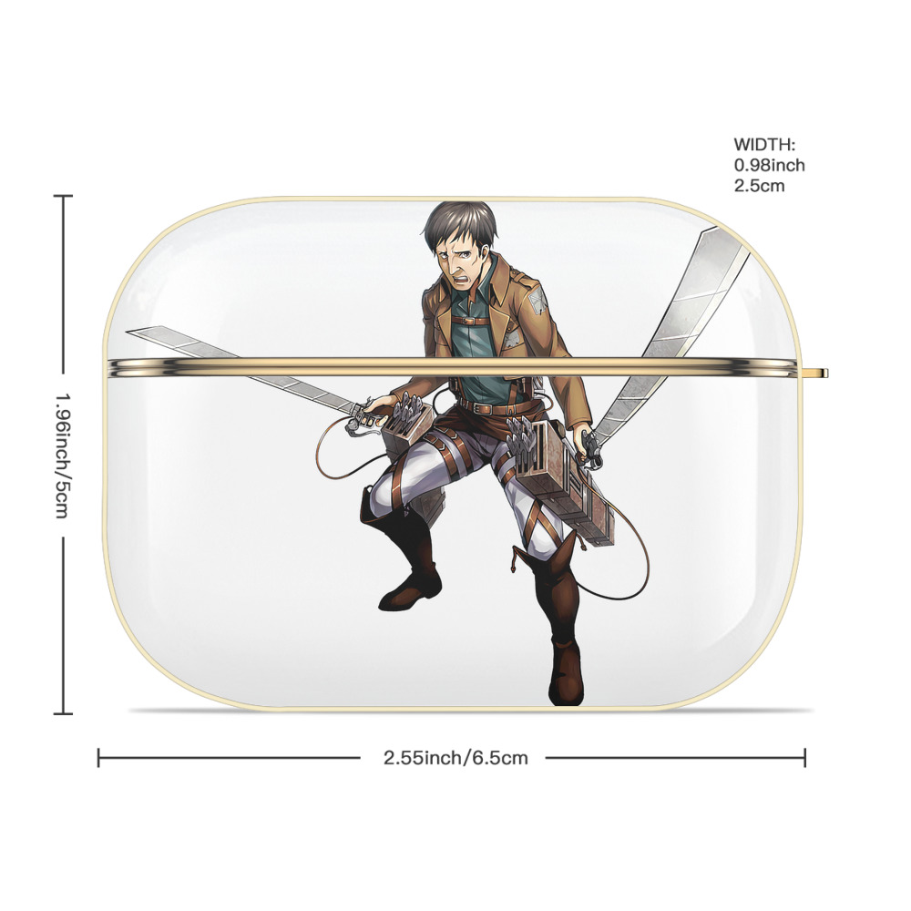 進撃の巨人 Attack on Titan 【AirPods Pro用】ハードシェル保護ケース｜耐衝撃・防指紋・カラビナ付き商品仕様