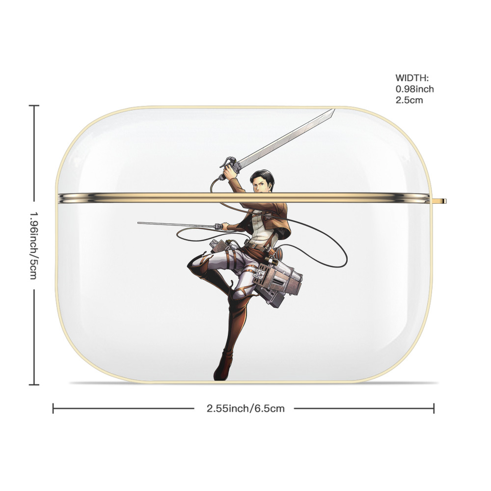 進撃の巨人 Attack on Titan 【AirPods Pro用】ハードシェル保護ケース｜耐衝撃・防指紋・カラビナ付き商品仕様