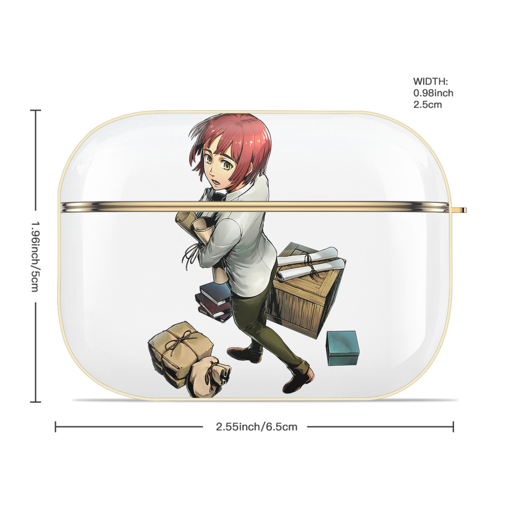 進撃の巨人 Attack on Titan 【AirPods Pro用】ハードシェル保護ケース｜耐衝撃・防指紋・カラビナ付き商品仕様