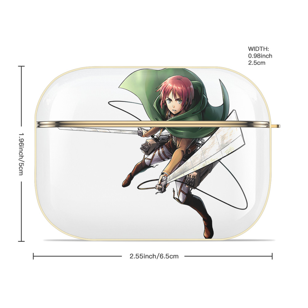 進撃の巨人 Attack on Titan 【AirPods Pro用】ハードシェル保護ケース｜耐衝撃・防指紋・カラビナ付き商品仕様