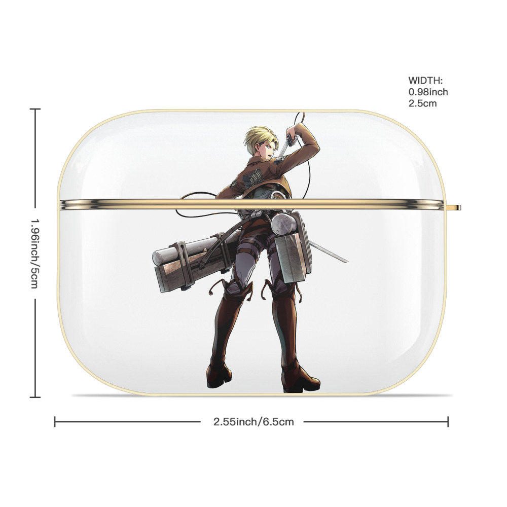 進撃の巨人 Attack on Titan 【AirPods Pro用】ハードシェル保護ケース｜耐衝撃・防指紋・カラビナ付き商品仕様