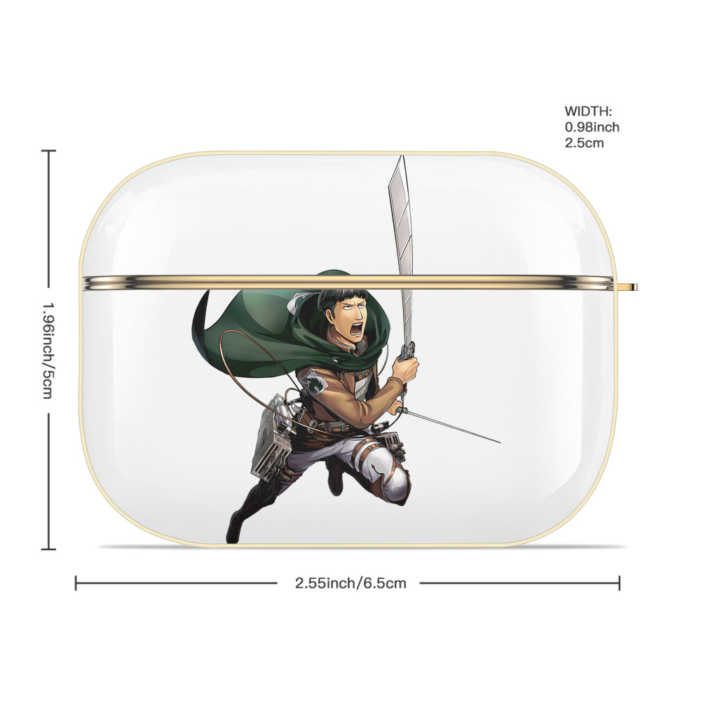 進撃の巨人 Attack on Titan 【AirPods Pro用】ハードシェル保護ケース｜耐衝撃・防指紋・カラビナ付き商品仕様