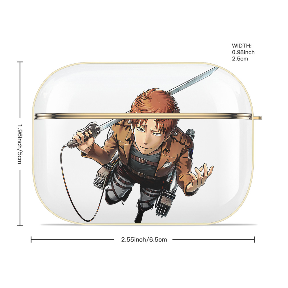 進撃の巨人 Attack on Titan 【AirPods Pro用】ハードシェル保護ケース｜耐衝撃・防指紋・カラビナ付き商品仕様