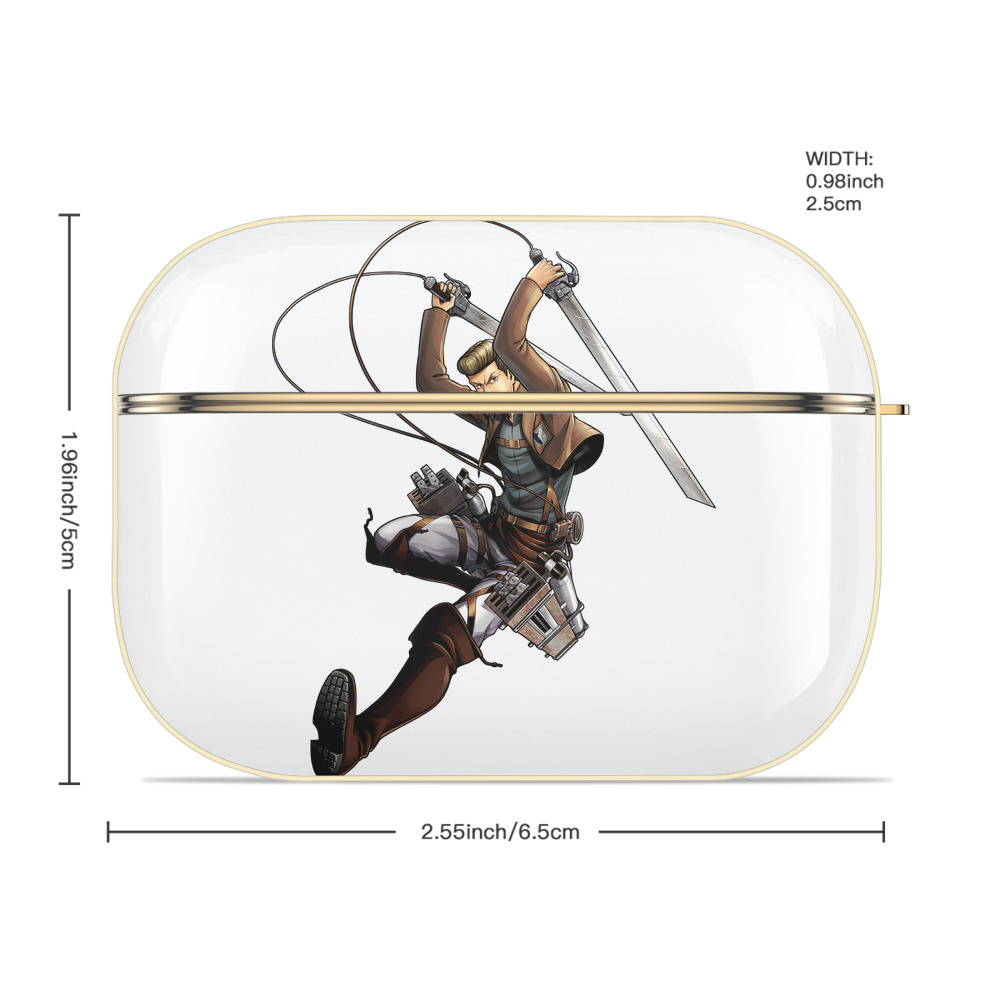 進撃の巨人 Attack on Titan 【AirPods Pro用】ハードシェル保護ケース｜耐衝撃・防指紋・カラビナ付き商品仕様