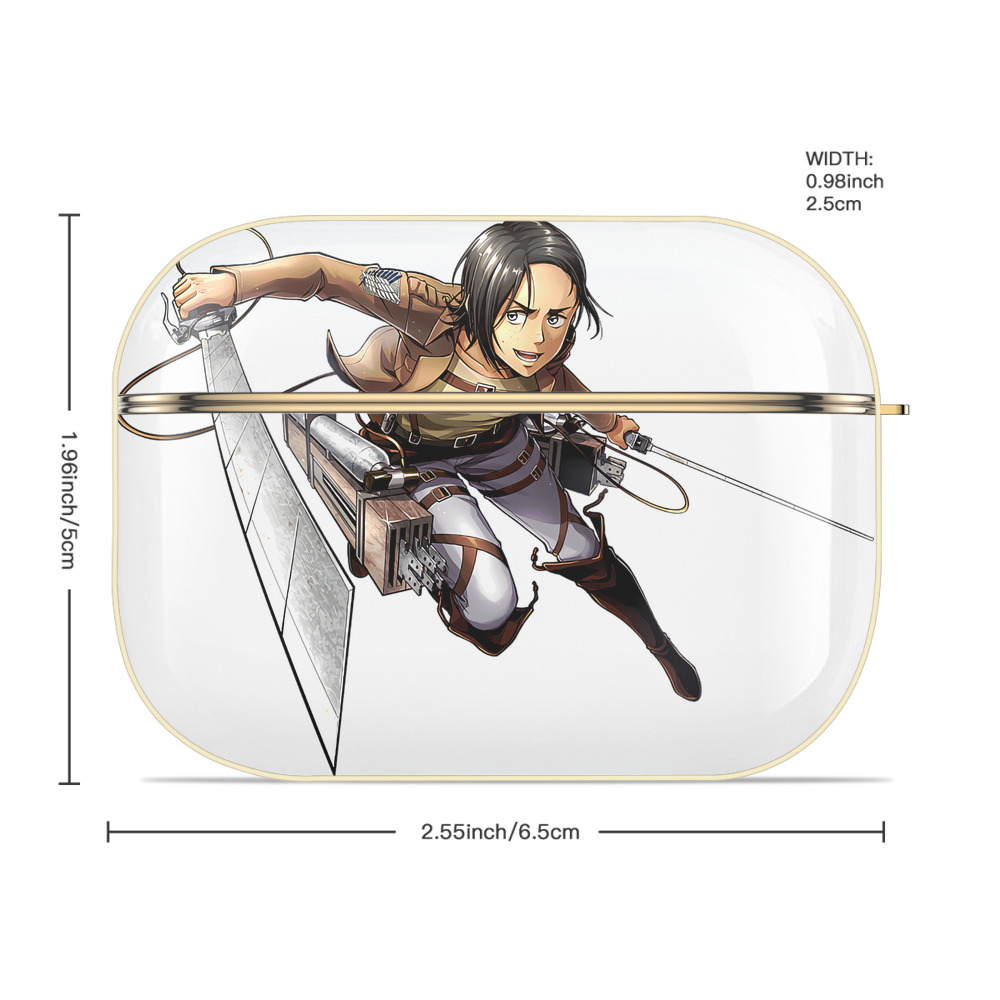 進撃の巨人 Attack on Titan 【AirPods Pro用】ハードシェル保護ケース｜耐衝撃・防指紋・カラビナ付き商品仕様