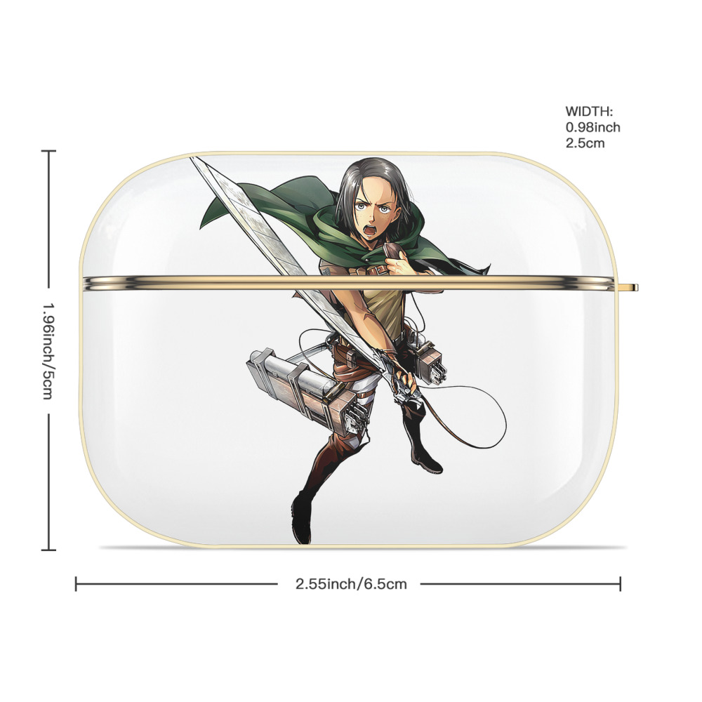 進撃の巨人 Attack on Titan 【AirPods Pro用】ハードシェル保護ケース｜耐衝撃・防指紋・カラビナ付き商品仕様