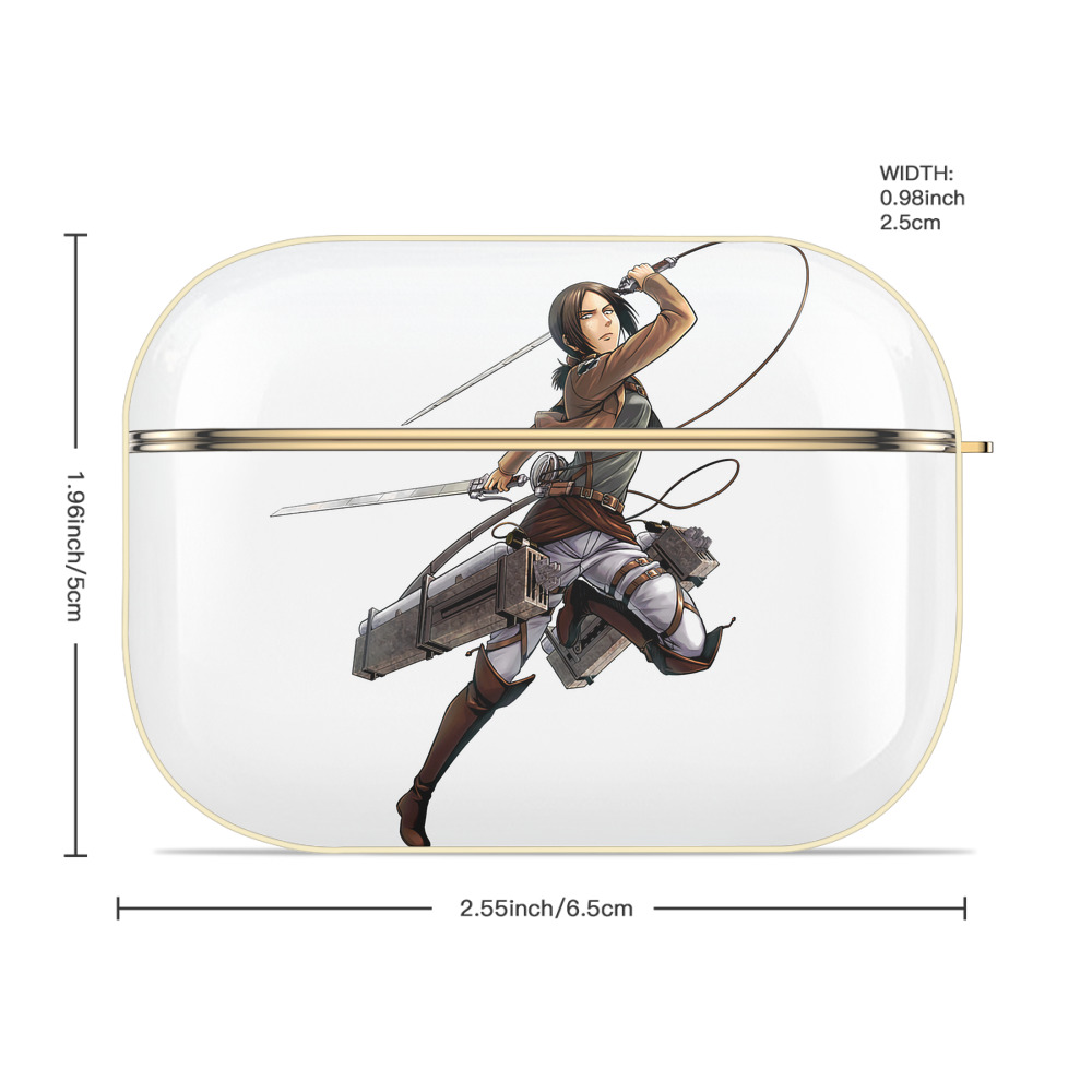 進撃の巨人 Attack on Titan 【AirPods Pro用】ハードシェル保護ケース｜耐衝撃・防指紋・カラビナ付き商品仕様