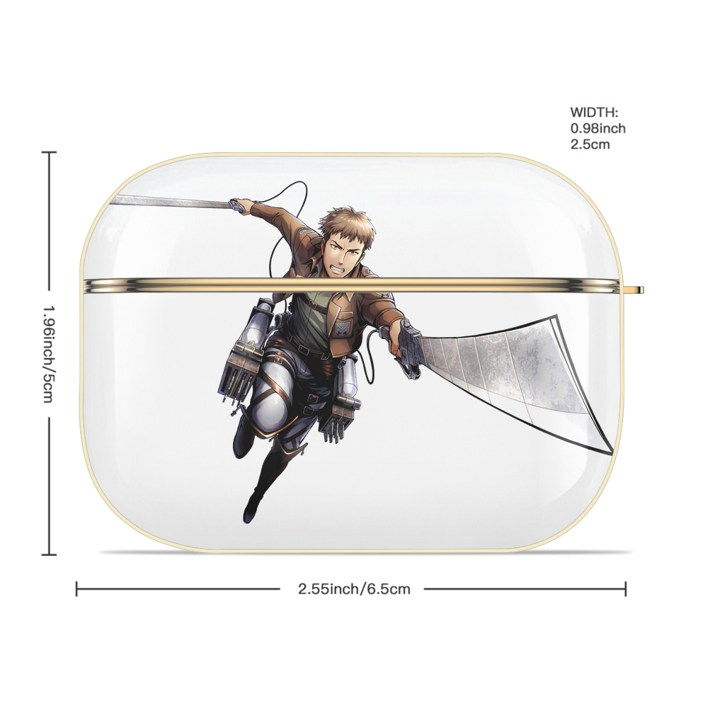 進撃の巨人 Attack on Titan 【AirPods Pro用】ハードシェル保護ケース｜耐衝撃・防指紋・カラビナ付き商品仕様