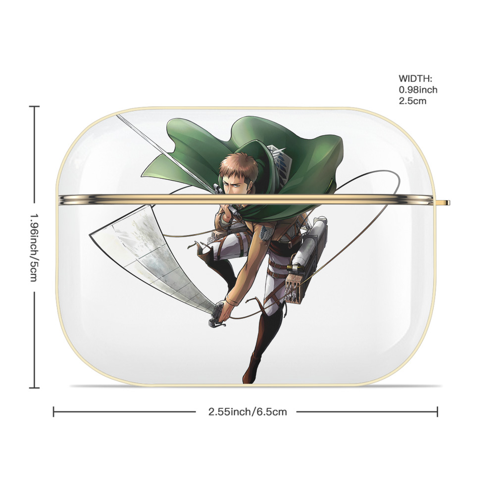 進撃の巨人 Attack on Titan 【AirPods Pro用】ハードシェル保護ケース｜耐衝撃・防指紋・カラビナ付き商品仕様