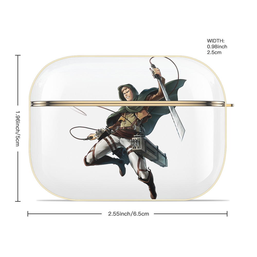進撃の巨人 Attack on Titan 【AirPods Pro用】ハードシェル保護ケース｜耐衝撃・防指紋・カラビナ付き商品仕様