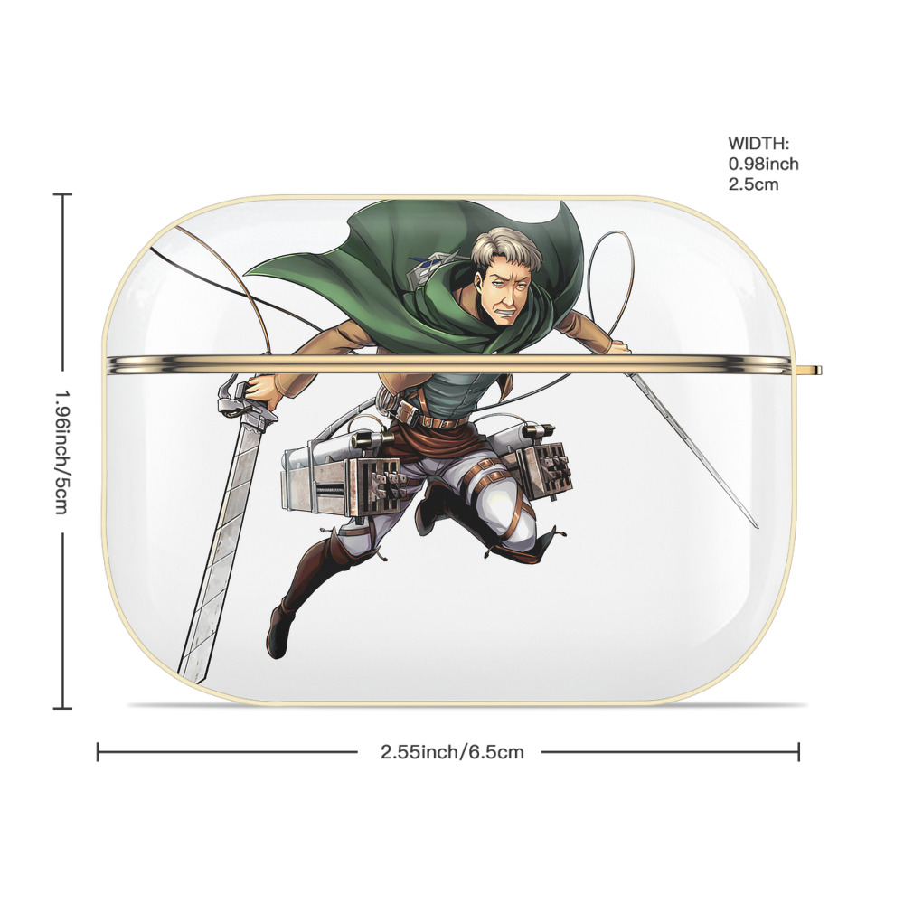 進撃の巨人 Attack on Titan 【AirPods Pro用】ハードシェル保護ケース｜耐衝撃・防指紋・カラビナ付き商品仕様