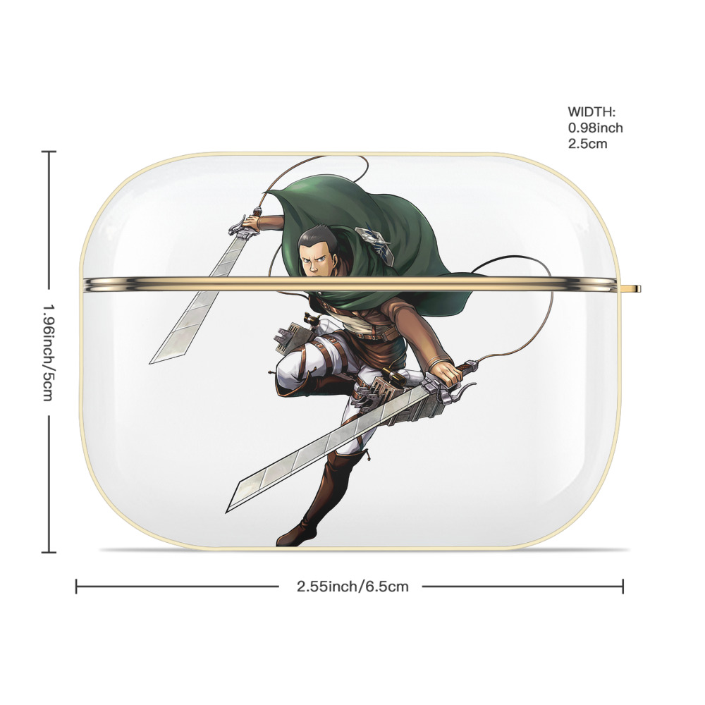 進撃の巨人 Attack on Titan 【AirPods Pro用】ハードシェル保護ケース｜耐衝撃・防指紋・カラビナ付き商品仕様
