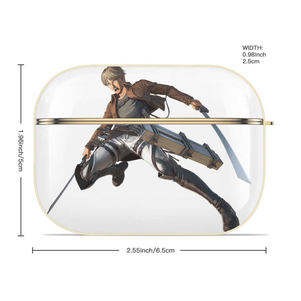 進撃の巨人 Attack on Titan 【AirPods Pro用】ハードシェル保護ケース｜耐衝撃・防指紋・カラビナ付き商品仕様