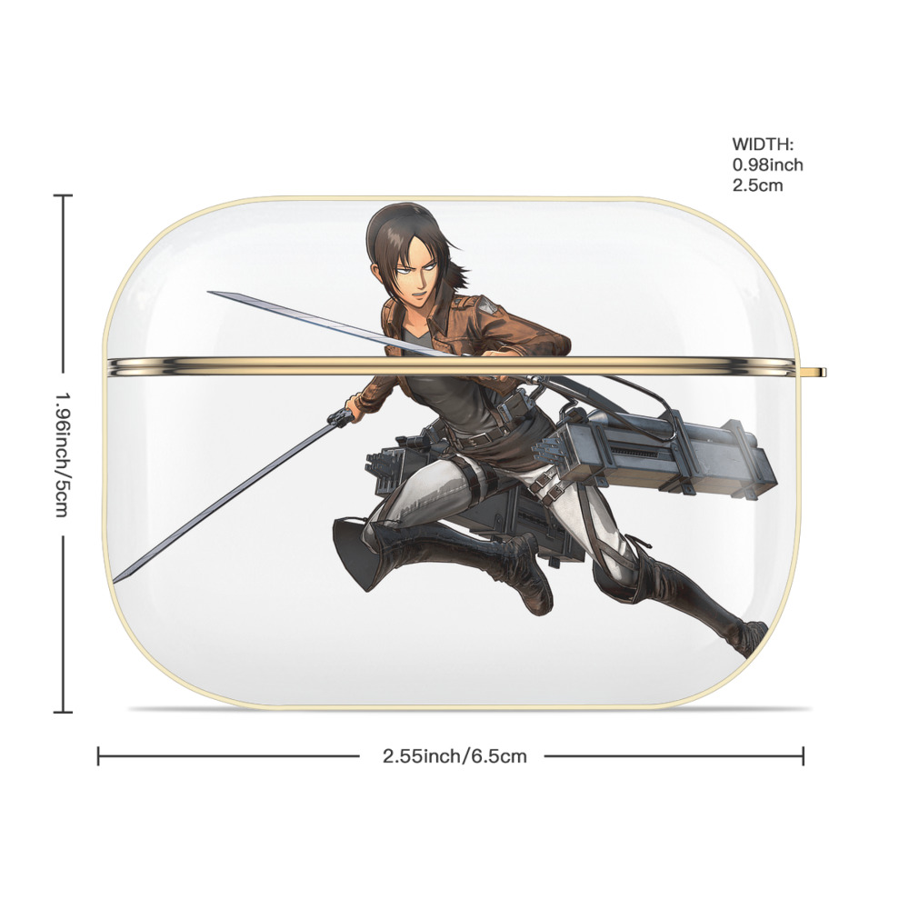 進撃の巨人 Attack on Titan 【AirPods Pro用】ハードシェル保護ケース｜耐衝撃・防指紋・カラビナ付き商品仕様