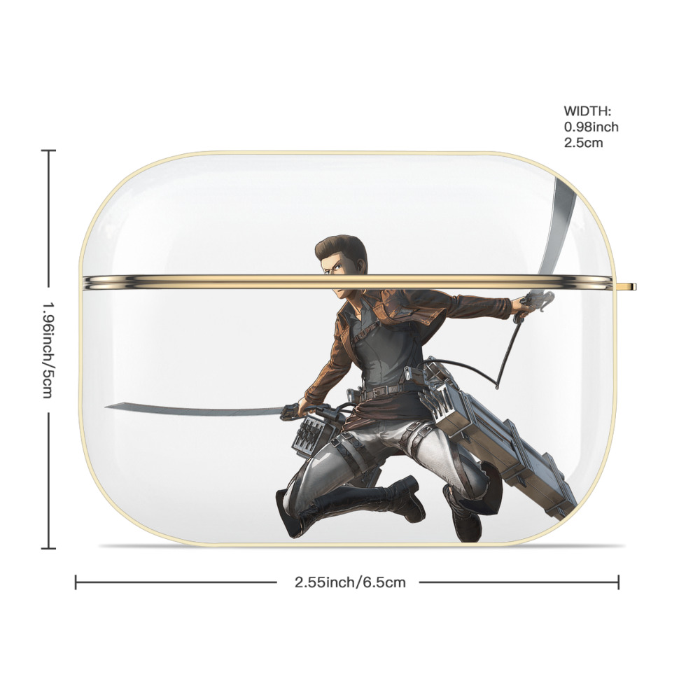 進撃の巨人 Attack on Titan 【AirPods Pro用】ハードシェル保護ケース｜耐衝撃・防指紋・カラビナ付き商品仕様