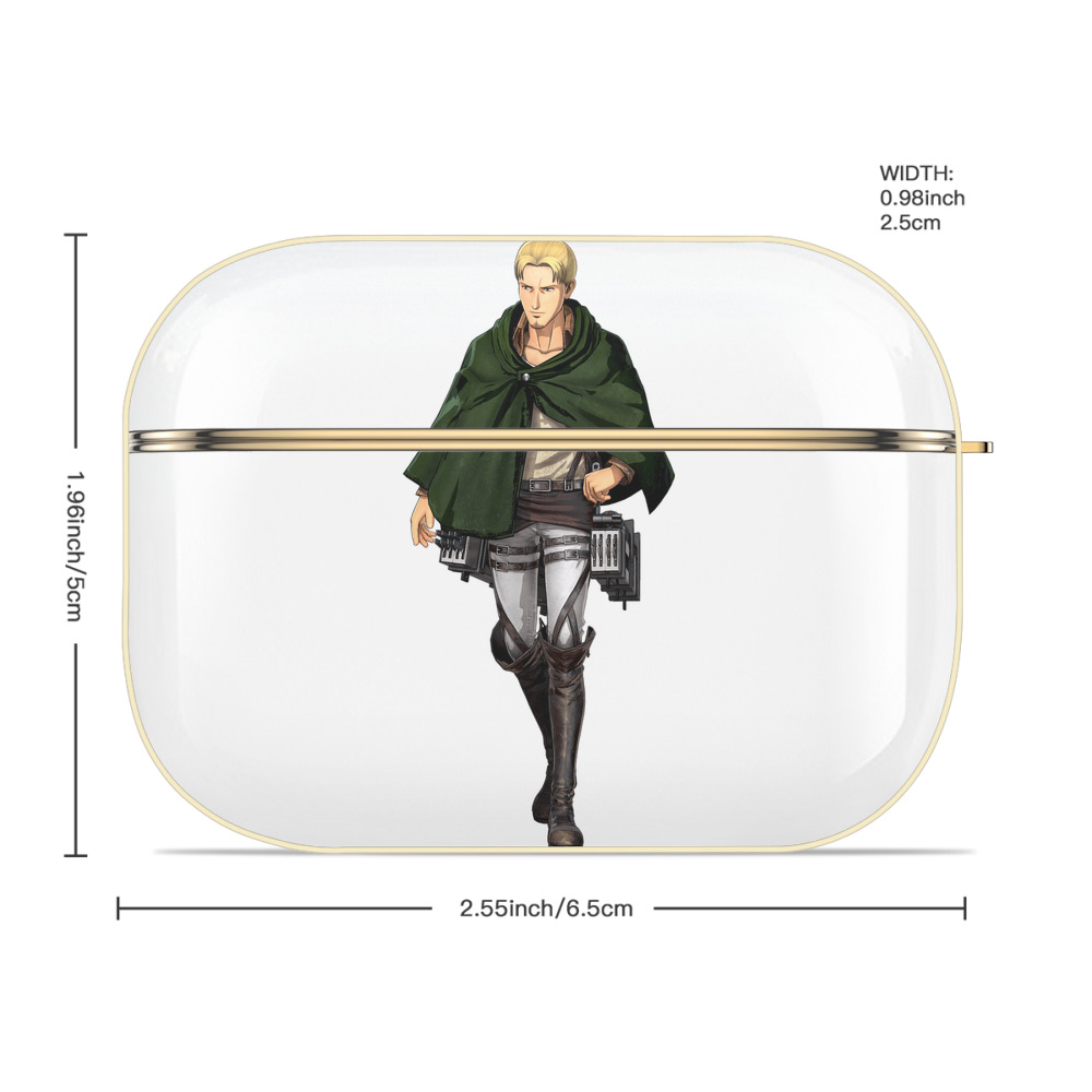 進撃の巨人 Attack on Titan 【AirPods Pro用】ハードシェル保護ケース｜耐衝撃・防指紋・カラビナ付き商品仕様