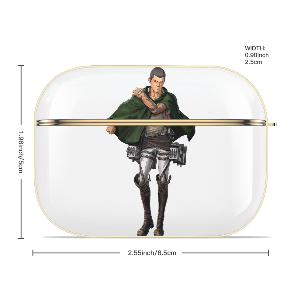 進撃の巨人 Attack on Titan 【AirPods Pro用】ハードシェル保護ケース｜耐衝撃・防指紋・カラビナ付き商品仕様
