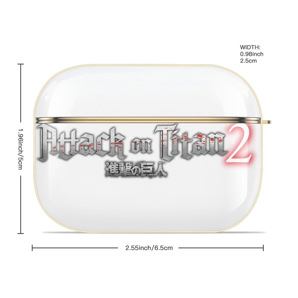 進撃の巨人 Attack on Titan 【AirPods Pro用】ハードシェル保護ケース｜耐衝撃・防指紋・カラビナ付き商品仕様