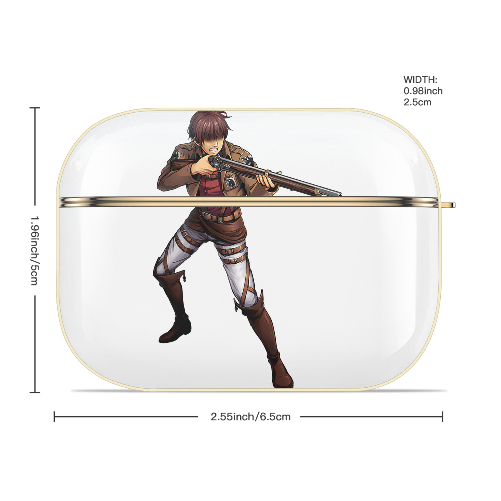 進撃の巨人 Attack on Titan 【AirPods Pro用】ハードシェル保護ケース｜耐衝撃・防指紋・カラビナ付き商品仕様