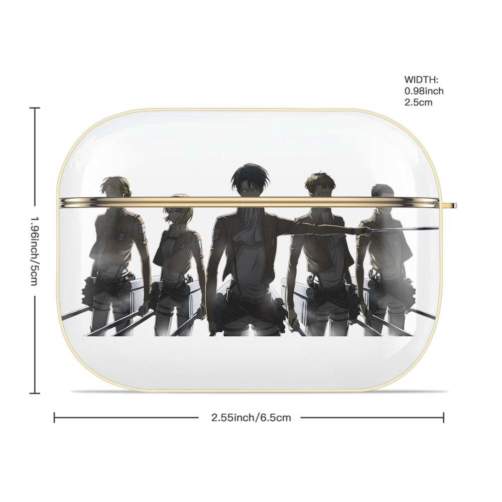 進撃の巨人 Attack on Titan 【AirPods Pro用】ハードシェル保護ケース｜耐衝撃・防指紋・カラビナ付き商品仕様