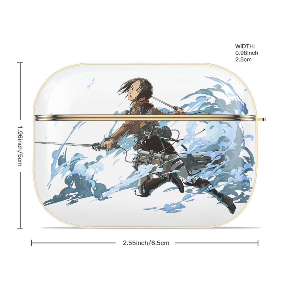 進撃の巨人 Attack on Titan 【AirPods Pro用】ハードシェル保護ケース｜耐衝撃・防指紋・カラビナ付き商品仕様