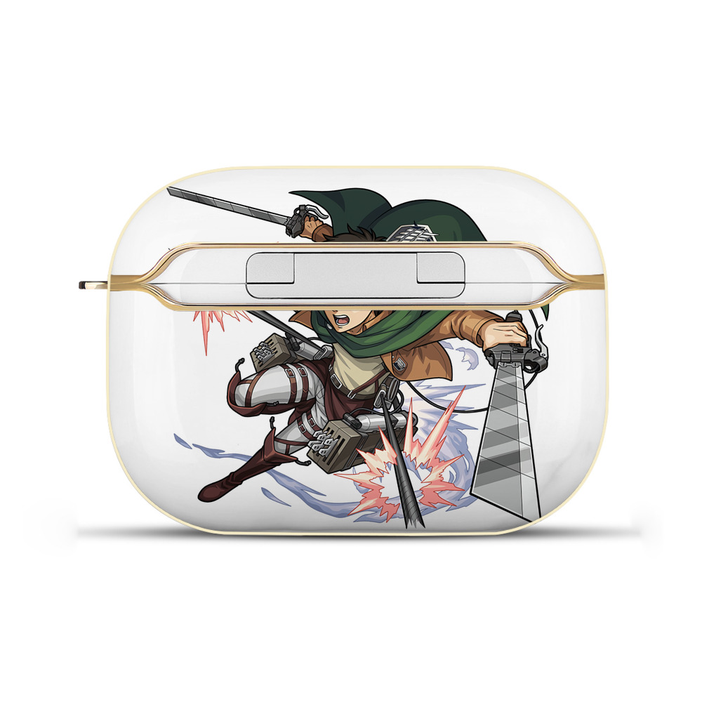 （画像用） 進撃の巨人 エレン･イェーガー Attack on Titan Eren Jäger 【AirPods Pro用】ハードシェル保護ケース｜耐衝撃・防指紋・カラビナ付き商品仕様