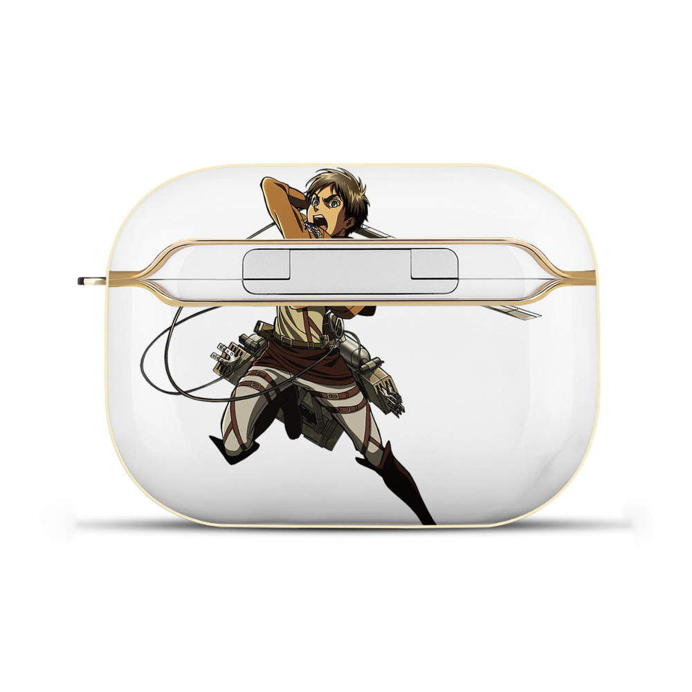 （画像用） 進撃の巨人 エレン･イェーガー Attack on Titan Eren Jäger 【AirPods Pro用】ハードシェル保護ケース｜耐衝撃・防指紋・カラビナ付き商品仕様