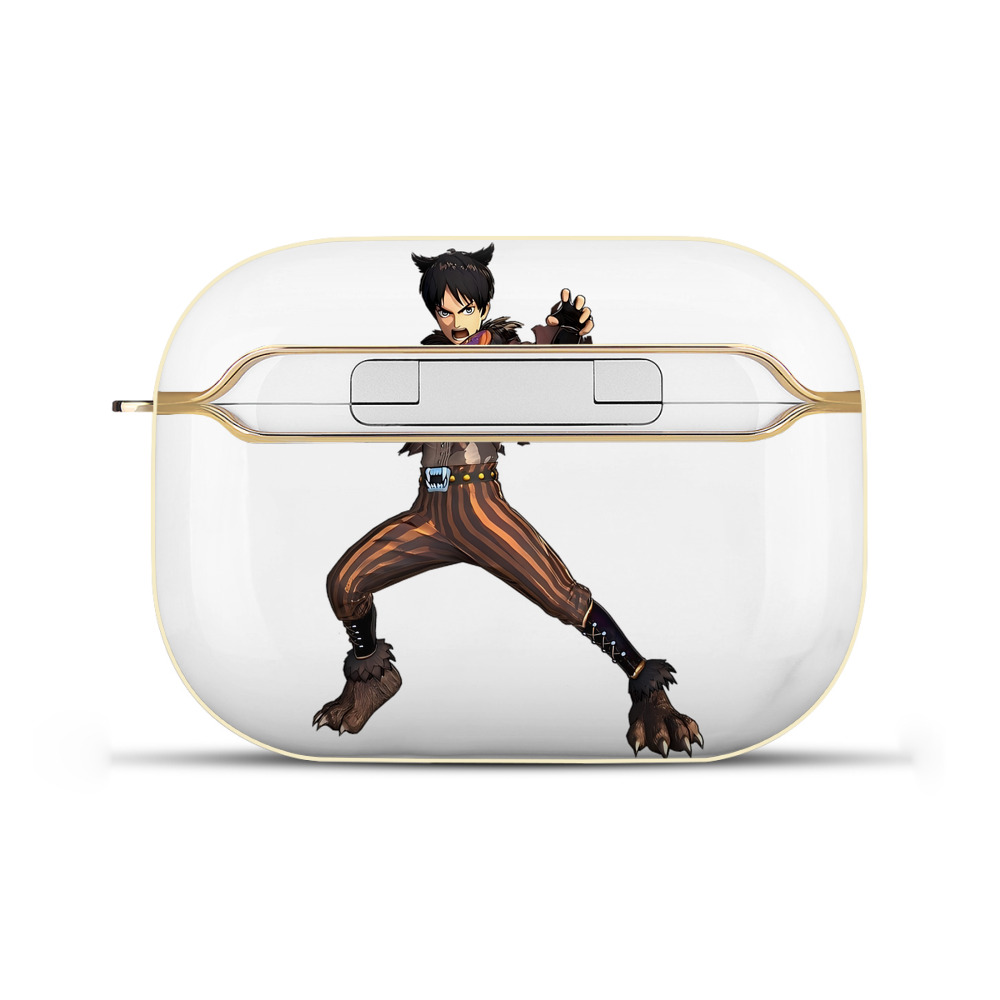 （画像用） 進撃の巨人 エレン･イェーガー Attack on Titan Eren Jäger 【AirPods Pro用】ハードシェル保護ケース｜耐衝撃・防指紋・カラビナ付き商品仕様