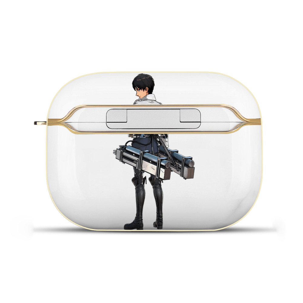 （画像用） 進撃の巨人 エレン･イェーガー Attack on Titan Eren Jäger 【AirPods Pro用】ハードシェル保護ケース｜耐衝撃・防指紋・カラビナ付き商品仕様