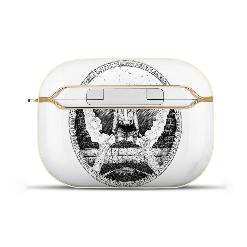 （画像用） 進撃の巨人 エレン･イェーガー Attack on Titan Eren Jäger 【AirPods Pro用】ハードシェル保護ケース｜耐衝撃・防指紋・カラビナ付き商品仕様