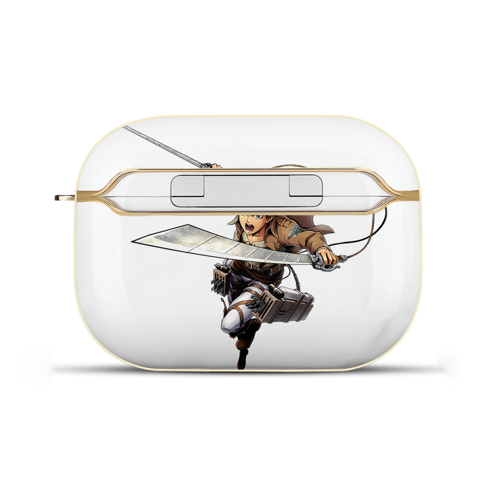 （画像用） 進撃の巨人 エレン･イェーガー Attack on Titan Eren Jäger 【AirPods Pro用】ハードシェル保護ケース｜耐衝撃・防指紋・カラビナ付き商品仕様
