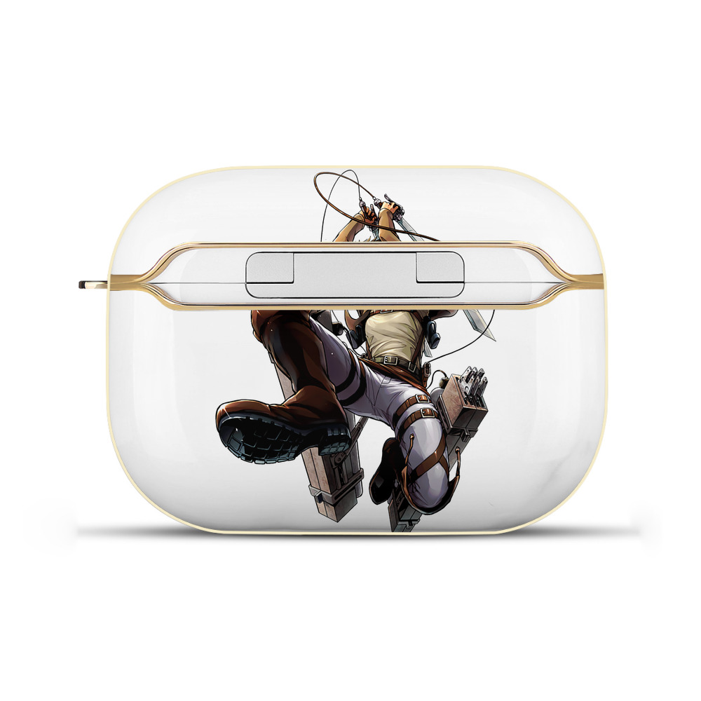 （画像用） 進撃の巨人 エレン･イェーガー Attack on Titan Eren Jäger 【AirPods Pro用】ハードシェル保護ケース｜耐衝撃・防指紋・カラビナ付き商品仕様
