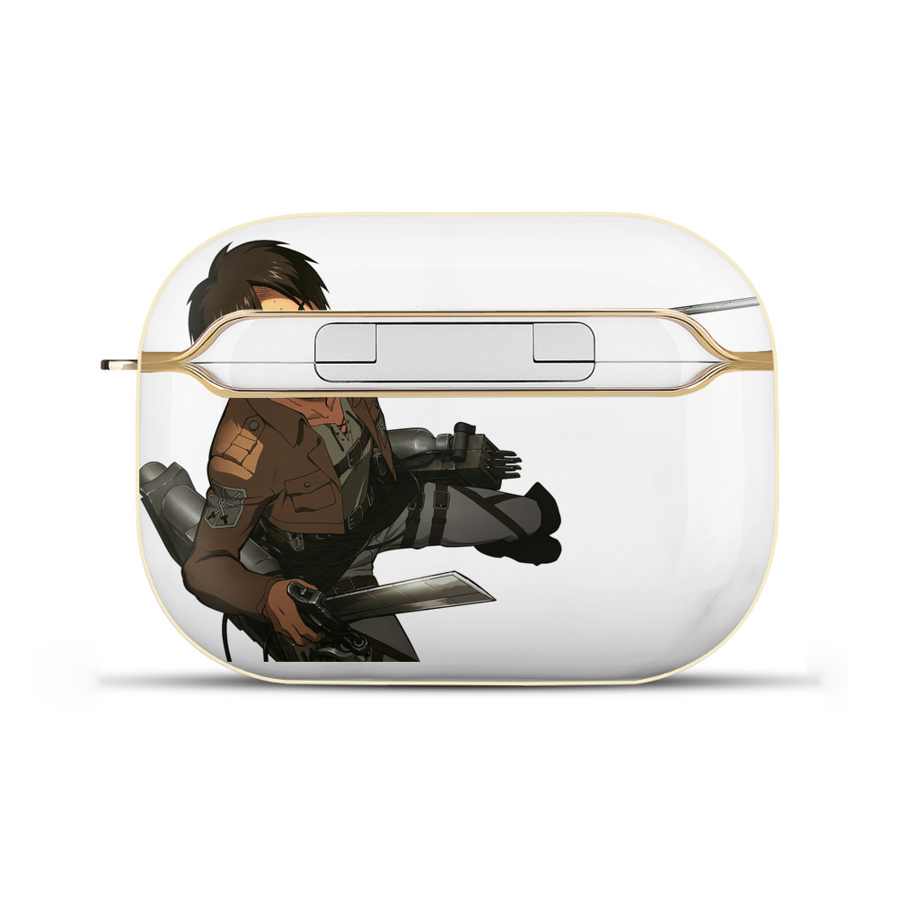 （画像用） 進撃の巨人 エレン･イェーガー Attack on Titan Eren Jäger 【AirPods Pro用】ハードシェル保護ケース｜耐衝撃・防指紋・カラビナ付き商品仕様