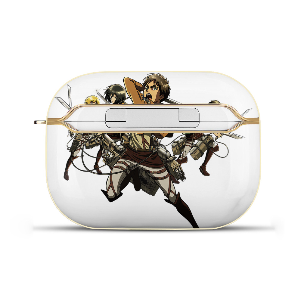 （画像用） 進撃の巨人 エレン･イェーガー Attack on Titan Eren Jäger 【AirPods Pro用】ハードシェル保護ケース｜耐衝撃・防指紋・カラビナ付き商品仕様