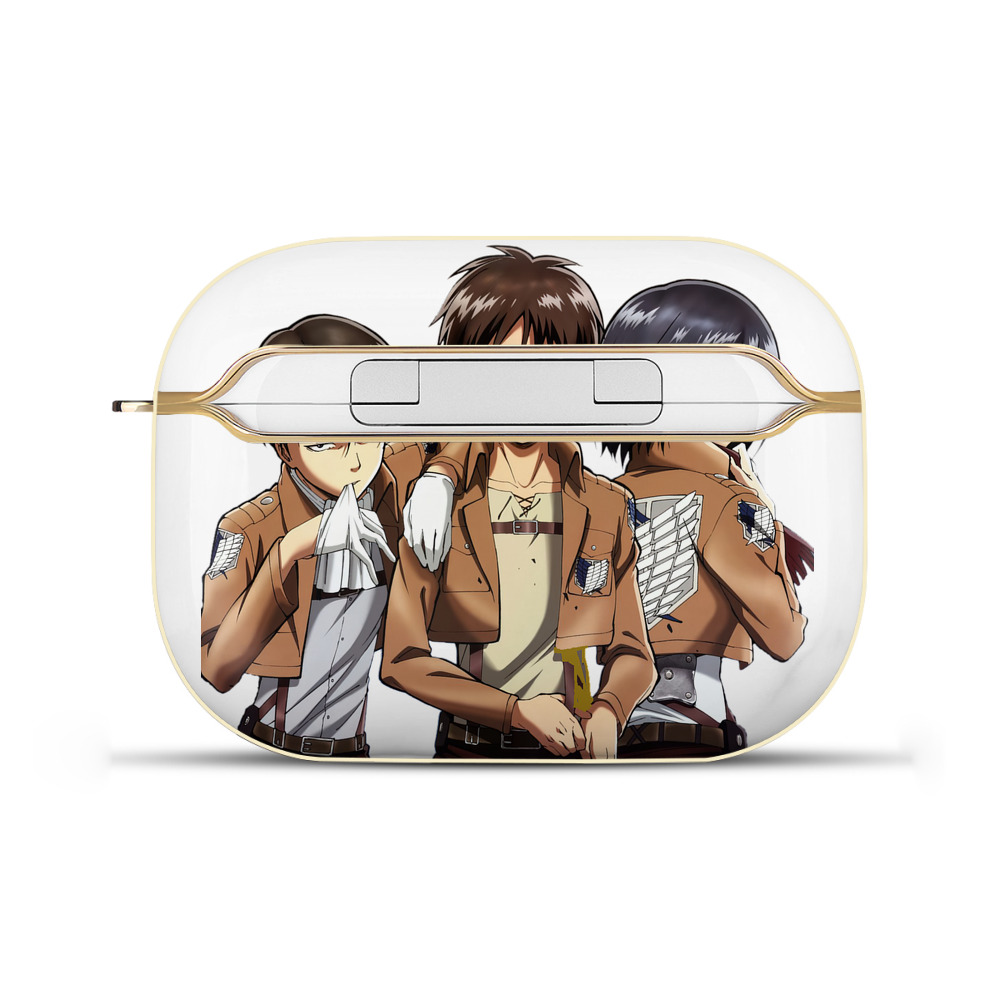 （画像用） 進撃の巨人 エレン･イェーガー Attack on Titan Eren Jäger 【AirPods Pro用】ハードシェル保護ケース｜耐衝撃・防指紋・カラビナ付き商品仕様