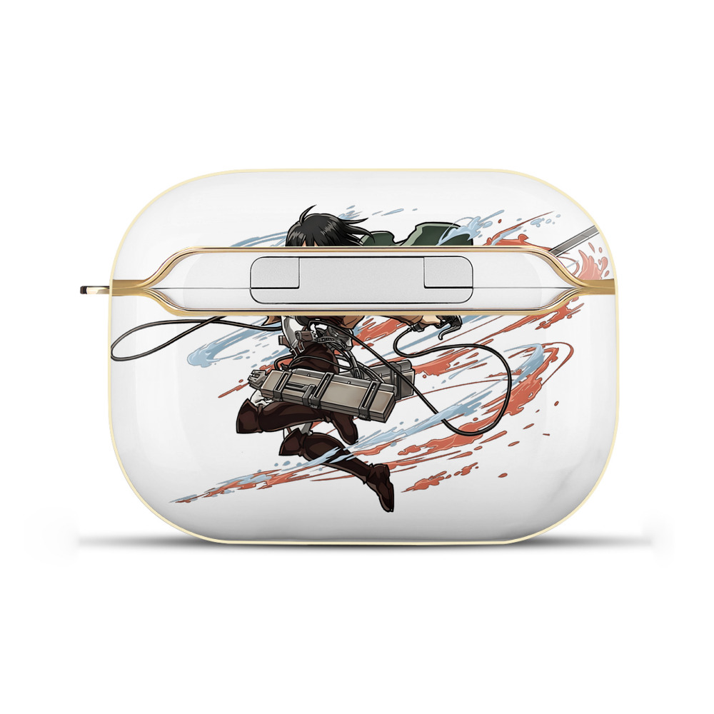 （画像用） 進撃の巨人 ミカサ·アッカーマン Attack on Titan Mikasa Ackerman 【AirPods Pro用】ハードシェル保護ケース｜耐衝撃・防指紋・カラビナ付き商品仕様